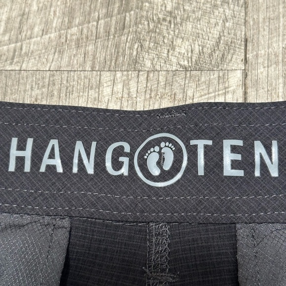 Men's Hang Ten 32 Medium Khakis Chino Black Shorts Hybrid Casual Stretch Golf - Picture 10 of 11